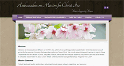 Desktop Screenshot of ambassadorsonmission.com