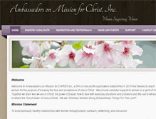 Tablet Screenshot of ambassadorsonmission.com